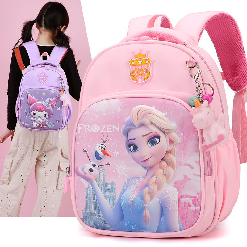 Kindergarten schoolbag cartoon Aisha Kulomi children's backpack, middle and senior class preschool boys and girls' school enrollment backpack details Picture