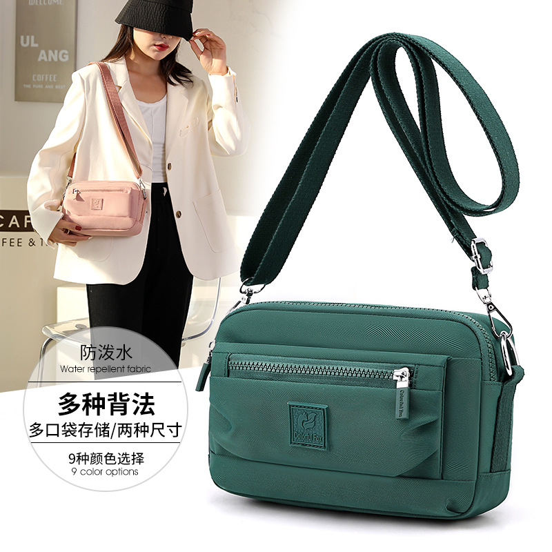 A new style of fashionable and trendy single-shoulder bag for 2025, a large-capacity Japanese commuting phone case, and a water-resistant nylon crossbody bag full figure