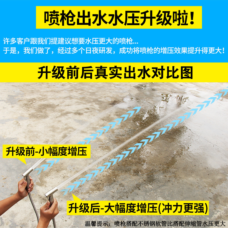 Toilet companion, water spray faucet, water gynecological washer, toilet and bathroom flushing device, pressurized high-pressure nozzle, household chain details Picture