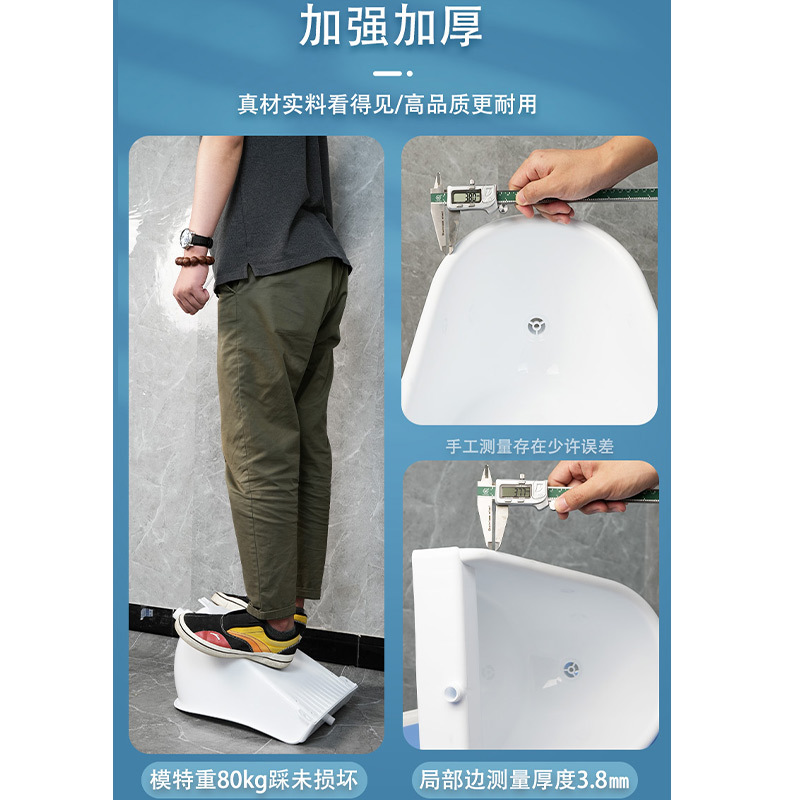 We undertake the construction site public toilet urinal project, including plastic wall-mounted urinals and men's wall-mounted urinals Application Scenario