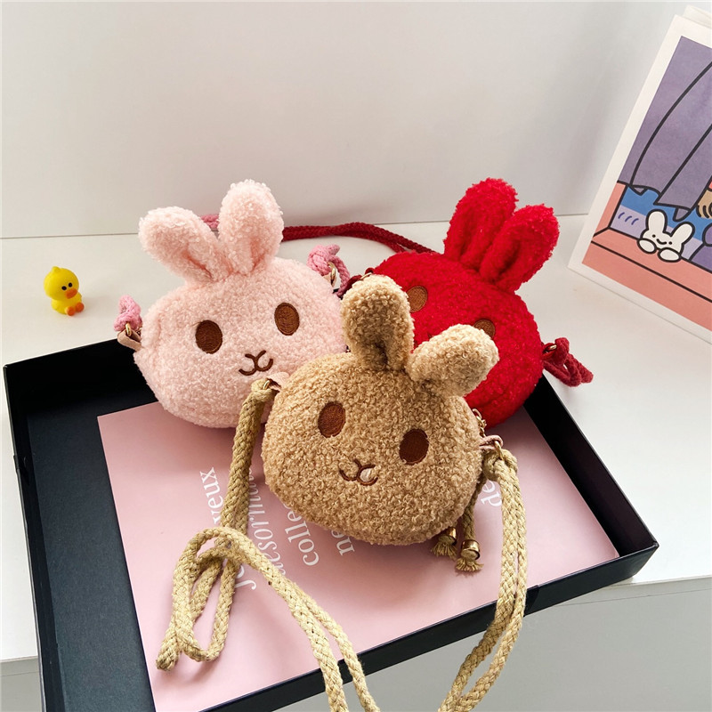 The 2020 autumn and winter new cartoon children's bag, cute little rabbit kids, baby coin purse, mini girls' small bag, fashionable full figure