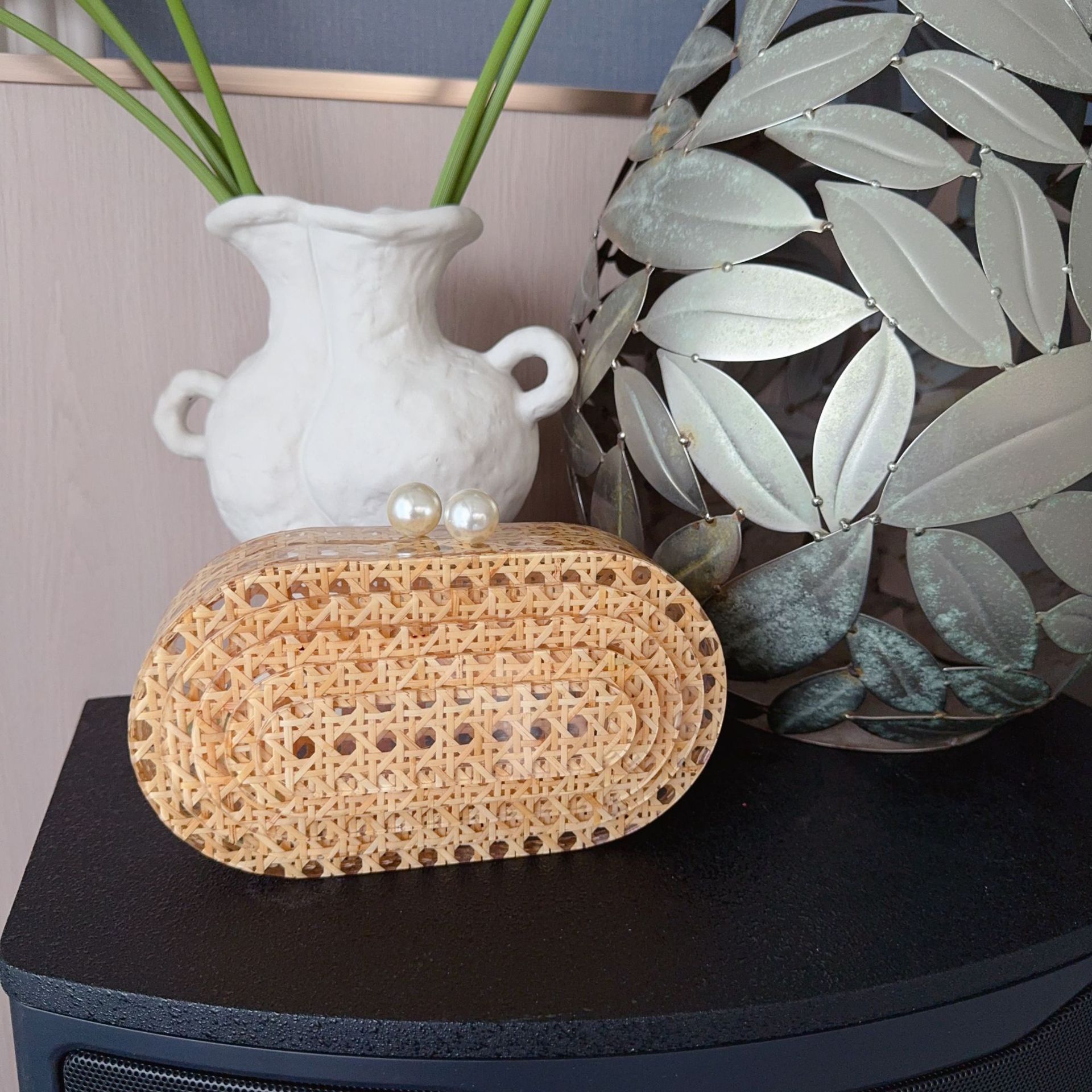 New cross-border best-selling wicker acrylic bags, dinner bags, clutch bags, single-shoulder crossbody wedding fashion women's bags full figure