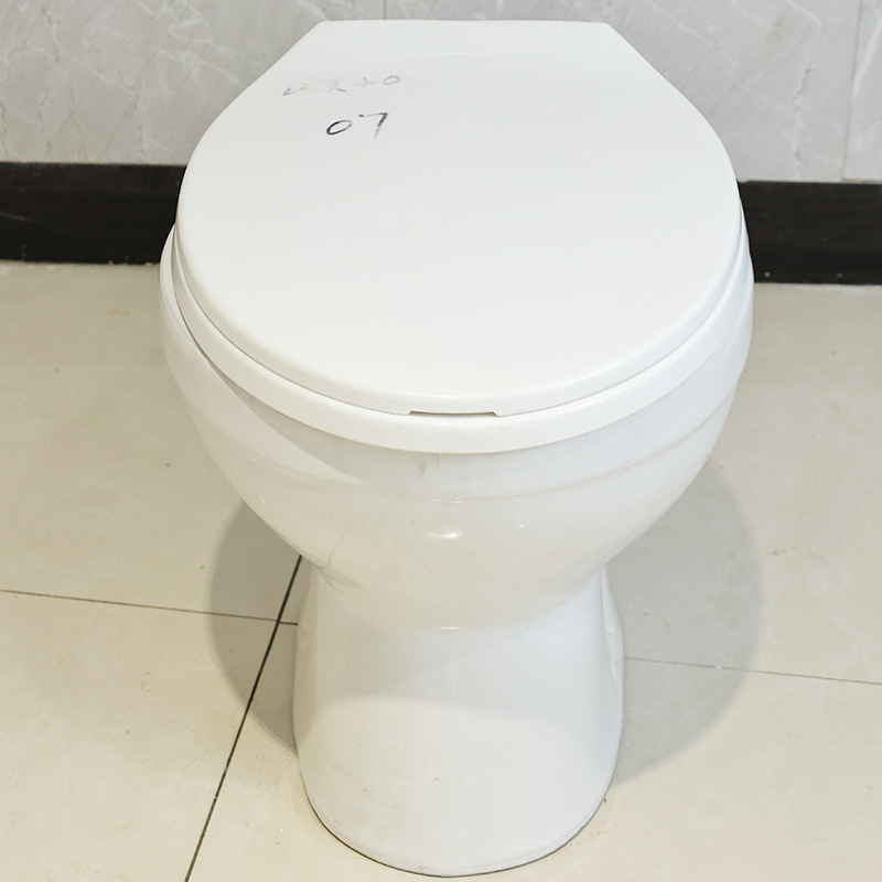 In rural areas, household ceramic toilets that do not require flushing, wide-mouth dry toilets, and squat toilets have been transformed into sitting toilets Specification drawing