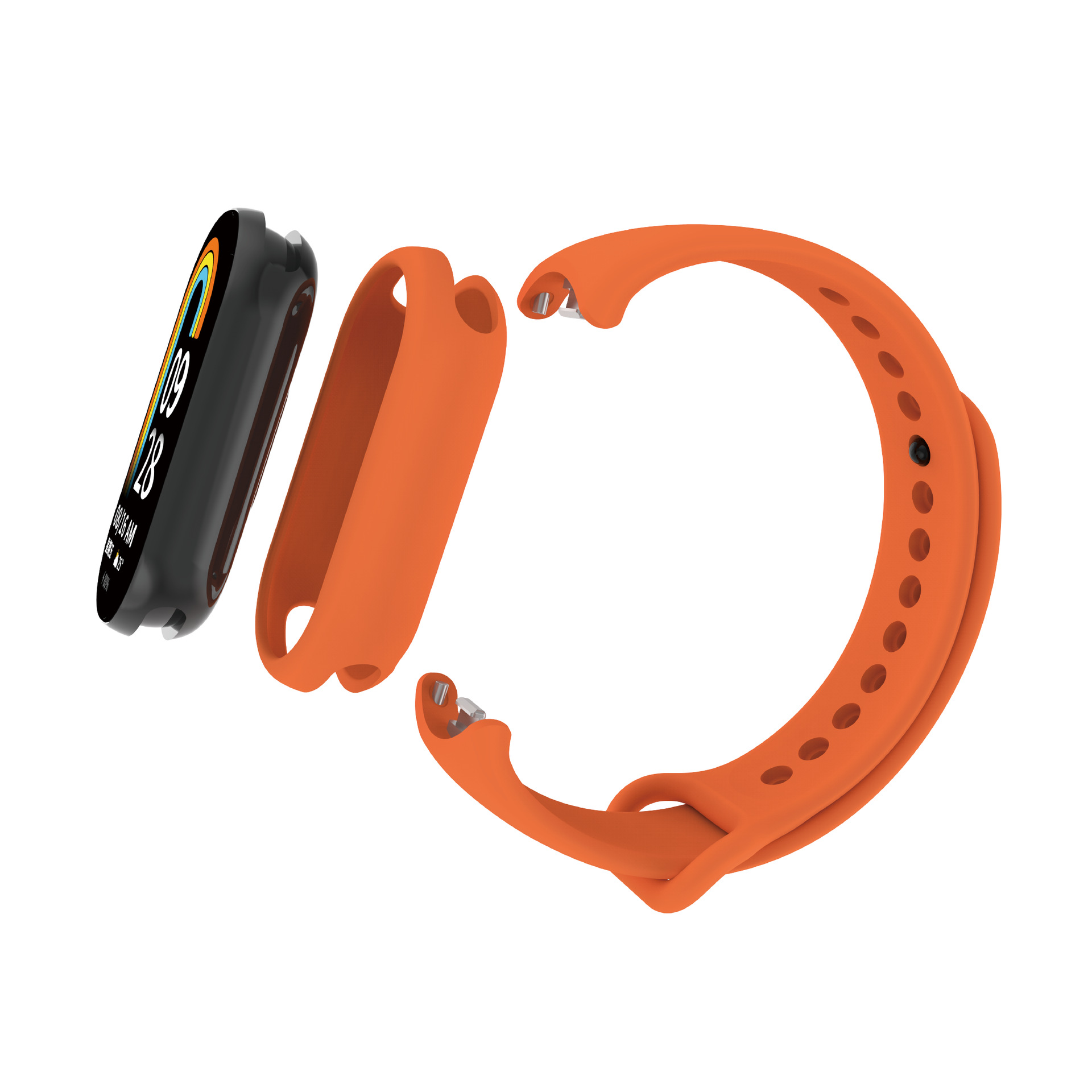 Suitable for Xiaomi Band 8/9/9/10 ceramic watch case, silicone anti-drop and wear-resistant protective cover, simple and pure Item Picture