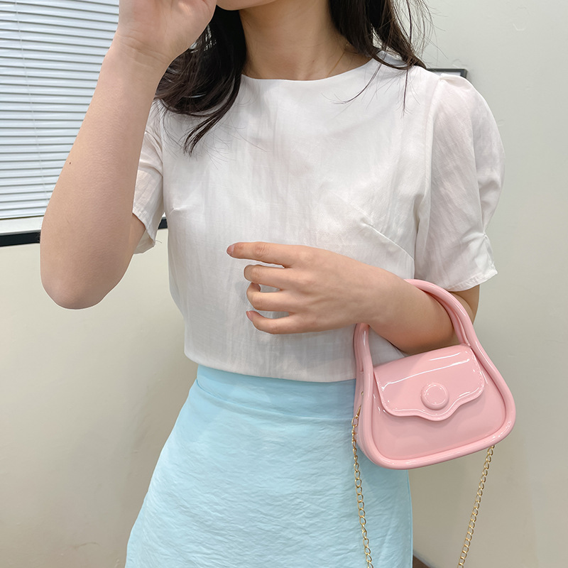 Macaron jelly bag, Guka gift bag, small and exquisite chain bag, mini xiaolongbao, hand bag, shoulder crossbody Application Scenario