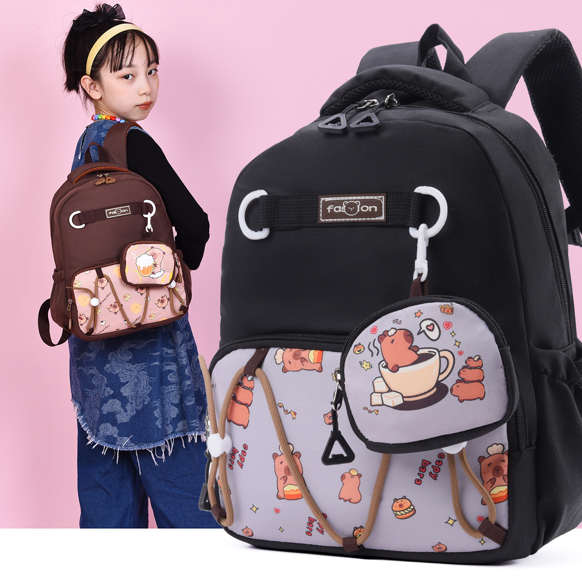 Children's schoolbags, Kabibala backpacks for the senior class of kindergarten, schoolbags for boys and girls in preschool, travel backpacks Specification drawing