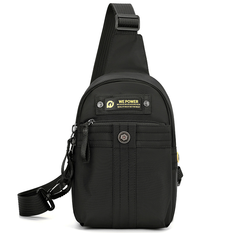 WEPOWER's new men's portable single-shoulder crossbody bag, multi-functional travel and leisure backpack, and outdoor commuting chest bag Item Picture