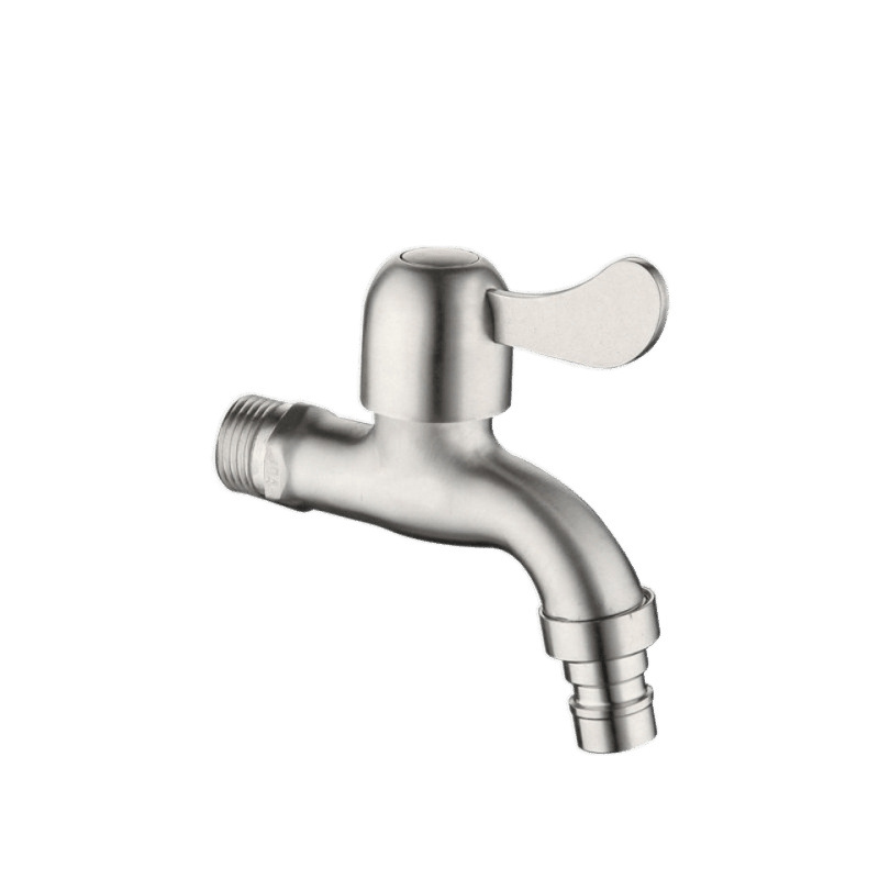 304 stainless steel hot and cold water faucet, special for washing machines, universal four-inch household mop sink, quick-boiling faucet Item Picture