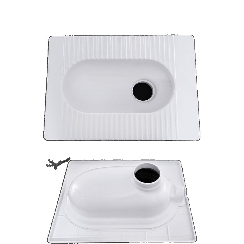Direct sales factory of one piece of fiberglass reinforced plastic special type squat toilet for household and rural toilet renovation Item Picture