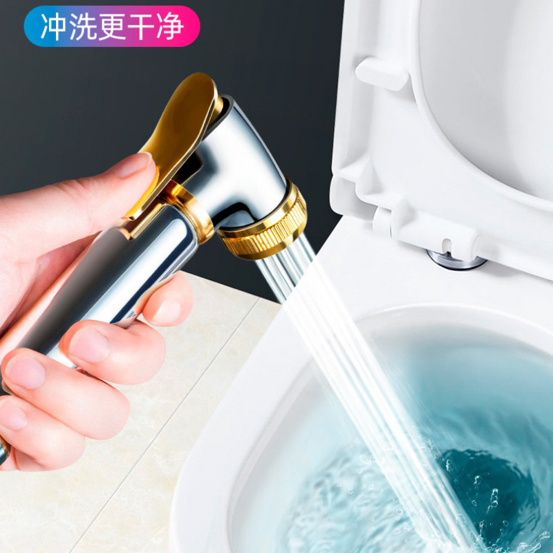 Toilet spray, toilet bowl companion, faucet, women's flushing device, nozzle, bathroom high-pressure pressure-increasing, household water plant supply chain details Picture