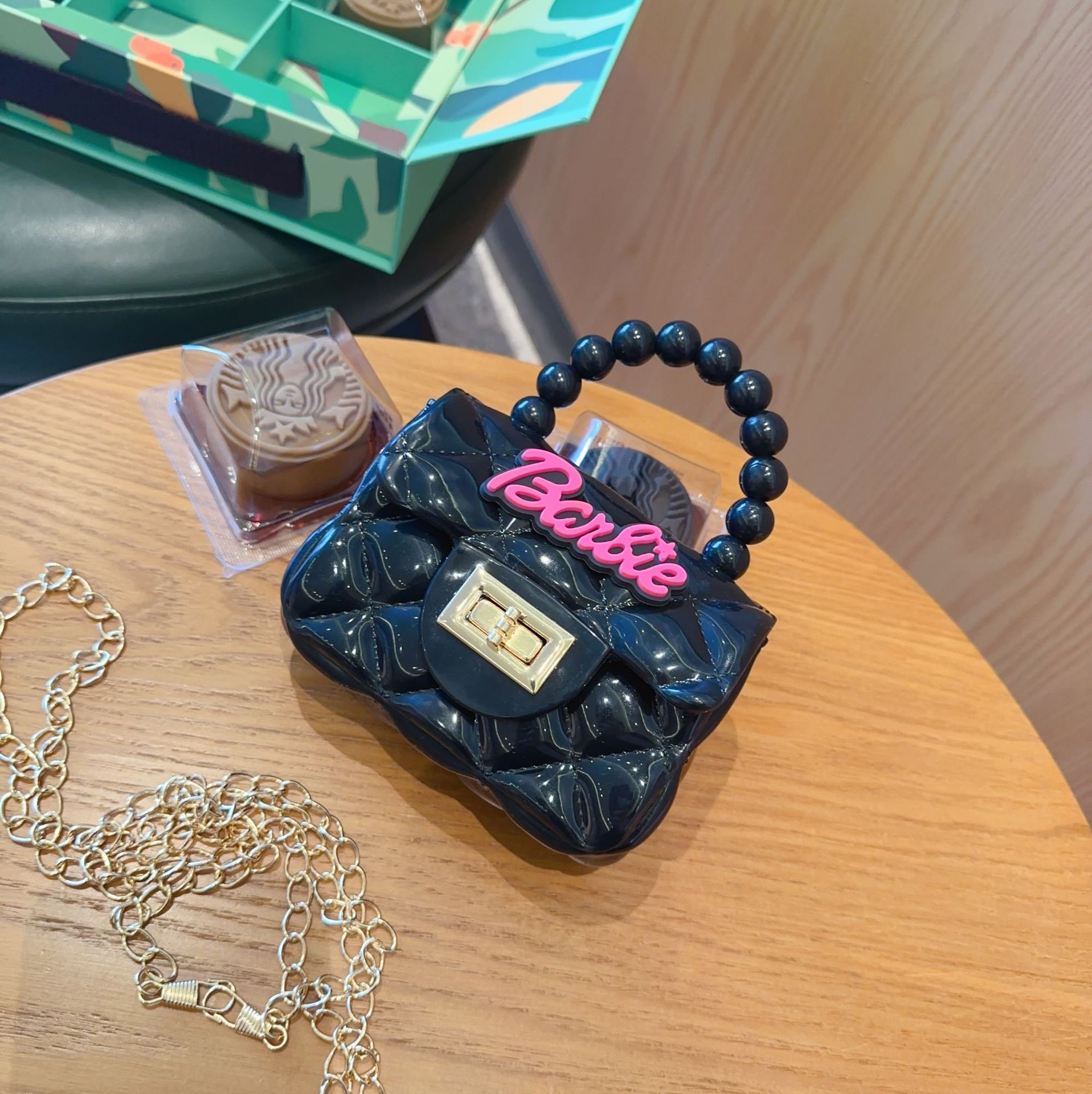 2025 New jelly coin Purse mini, cute princess style hand-held shoulder crossbody bag, children's small bag, girls' bag Specification drawing