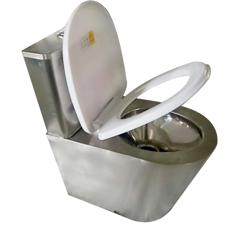 Cross-border stainless steel water tank toilet, four-flush toilet, water-saving and odor-resistant 304 stainless steel toilet Application Scenario