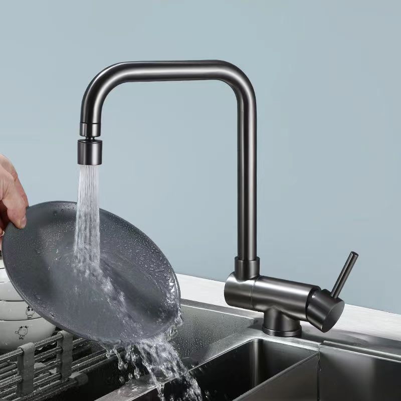 kitchen tap304 stainless steel kitchen faucet, rotatable faucet for household sink with window details Picture