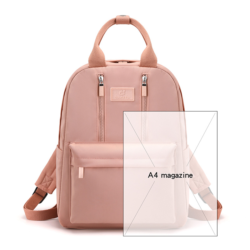 Colorful Fox's new fashionable and trendy backpacks, Japanese-style simple large-capacity ladies' backpacks and student schoolbags Item Picture