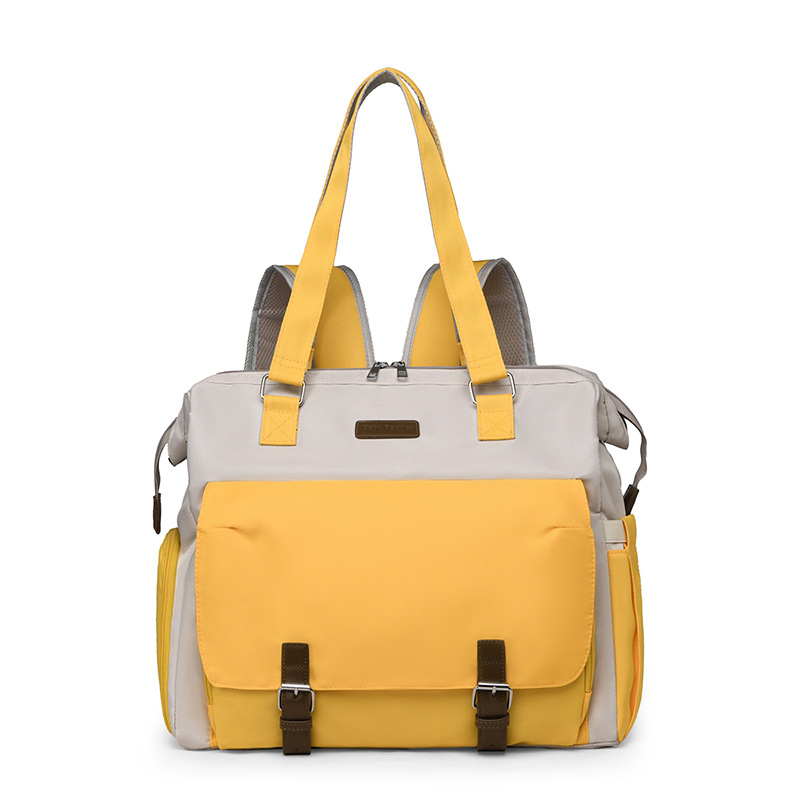 This multi-functional, large-capacity, lightweight hand-held backpack is suitable for both mother and baby bags and pregnant women's shoulder crossbody bags for going out details Picture