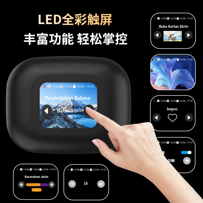 Cross-border AI translation headphones: Simultaneous interpretation in 144 languages, panoramic surround sound effect, smart color screen, and ultra-long battery life Application Scenario