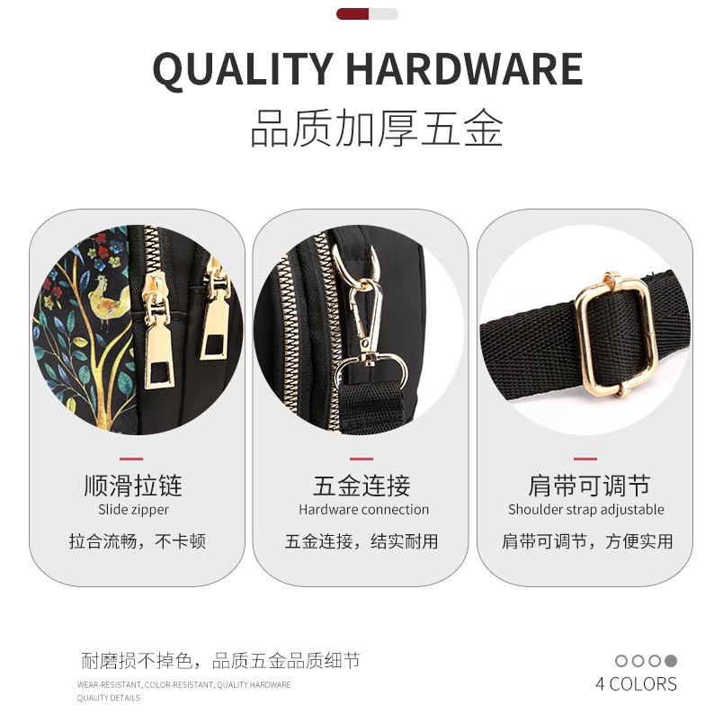 Wholesale and consignment of new versatile and fashionable backpacks for women, artistic Chinese-style ethnic bags, crossbody bags and simple backpacks details Picture