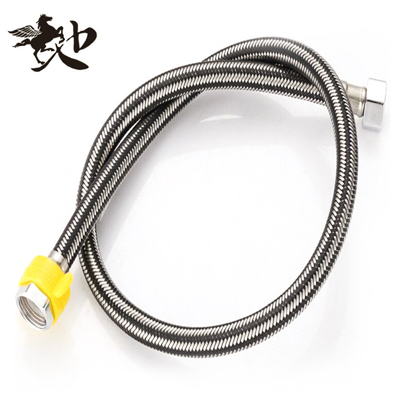 # Stainless steel metal braided cold and hot water inlet hose for toilet water heater high-pressure explosion-proof 4-point high-pressure explosion-proof water pipe full figure