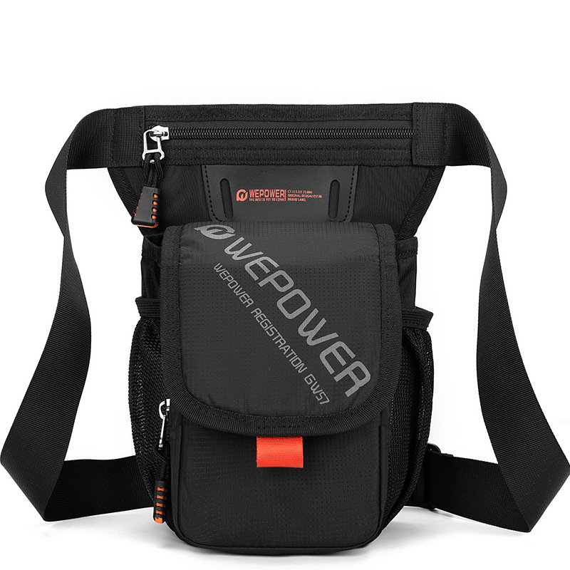 WEPOWER Outdoor sports waist bag, multi-functional hiking shoulder crossbody bag, men's mobile phone bag, cycling leg bag Item Picture