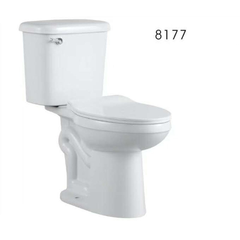 Manufacturer wholesale siphonic split toilet, ceramic seat toilet, simple flush toilet, household flush toilet Item Picture