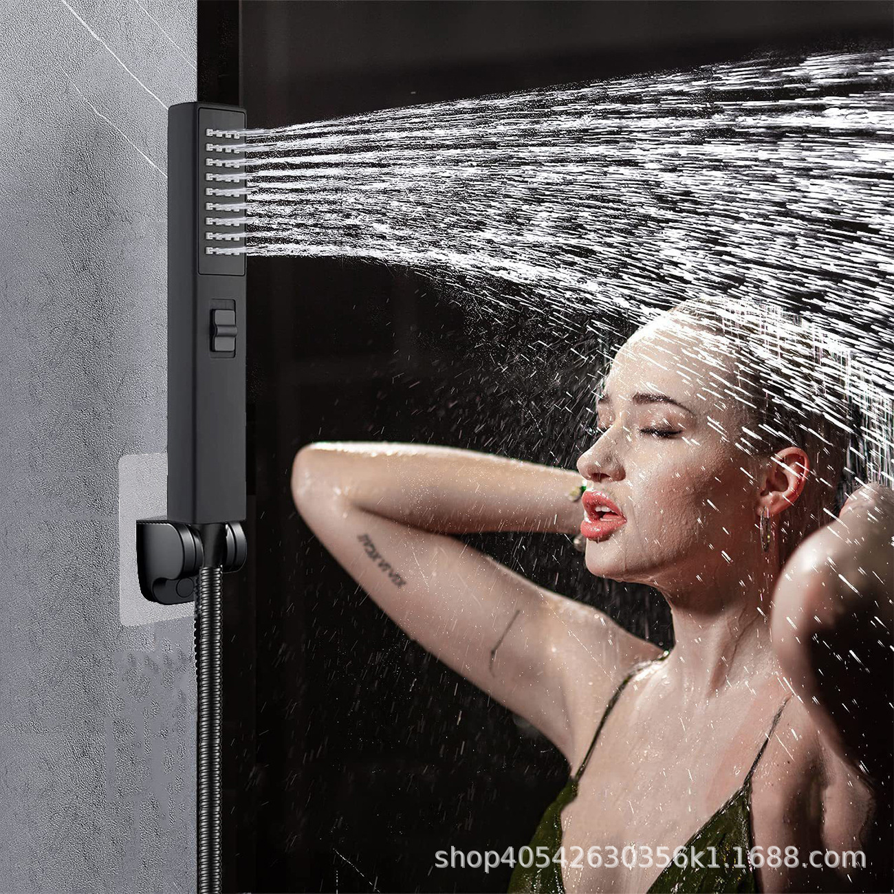 Hot-selling 8/10/12-inch stainless steel top-spray multi-functional handheld shower head set with a spray gun for home use details Picture