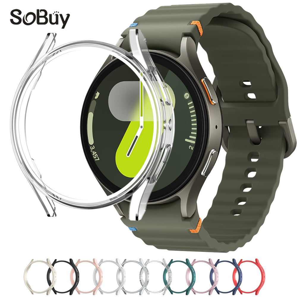 Hollowed-out protective case for Samsung Watch 6/7/FE watches and galaxy Watch 5 Pro watch frame full figure