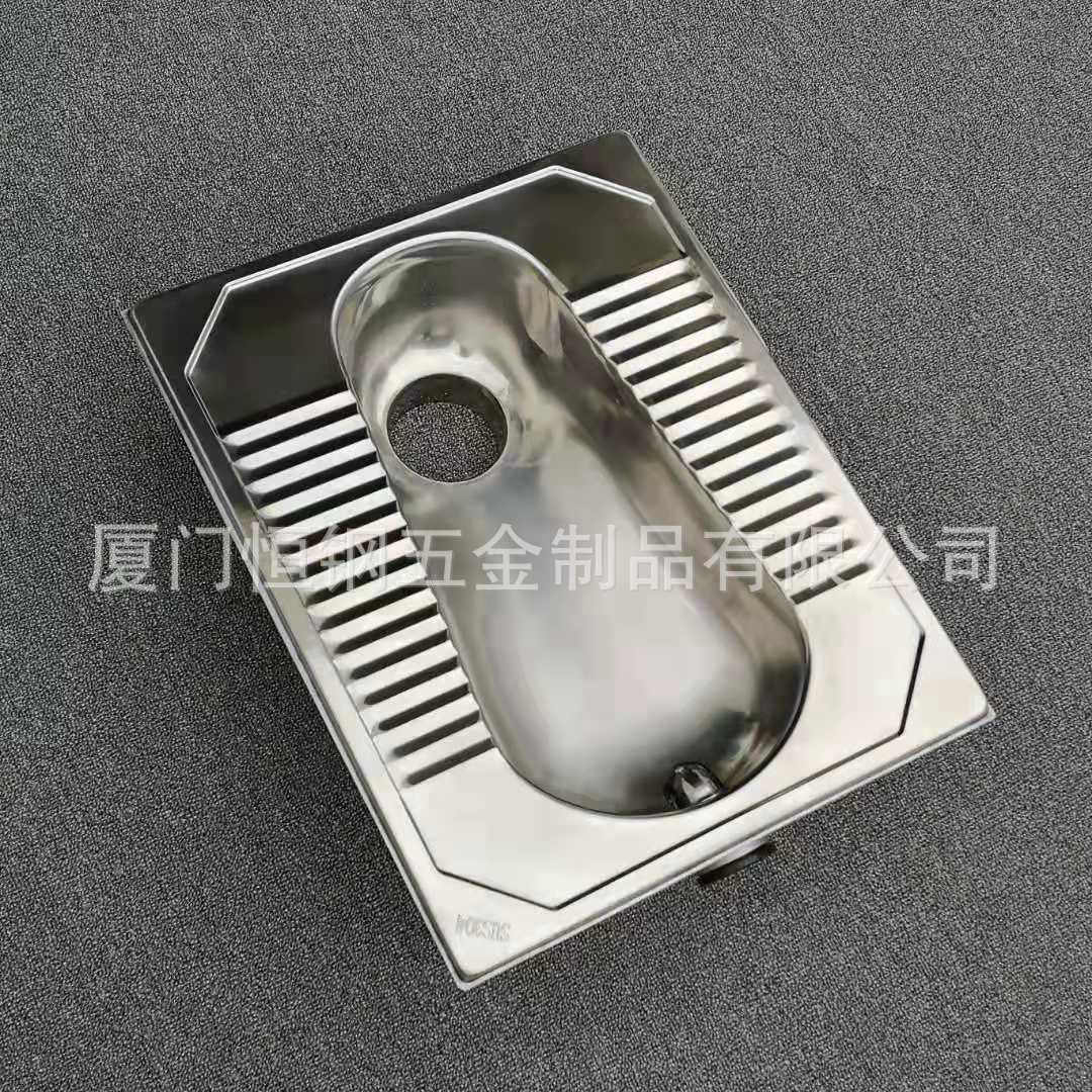 Factory direct sales 304 stainless steel squat toilet with backflow bend, anti-odor squat toilet, S-bend squat toilet for prisons Application Scenario