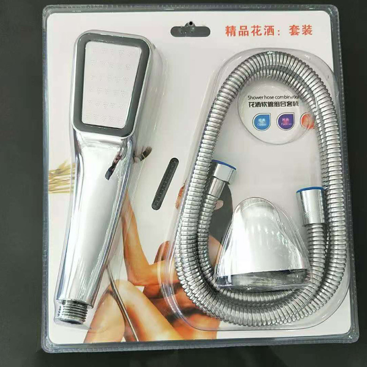 Bathroom pressurized shower head set, household complete shower hose, bathroom three-piece set, bath accessories wholesale Specification drawing