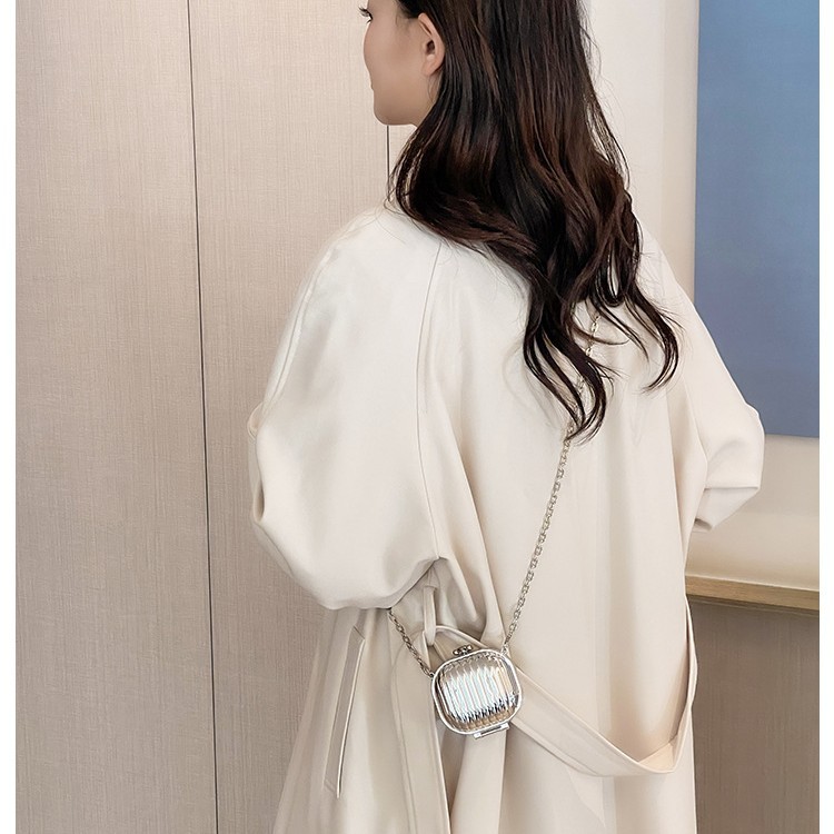 European and American cross-border acrylic bag 2025 New style fashionable and trendy luggage bag, coin purse, single-shoulder diagonal cross red envelope details Picture