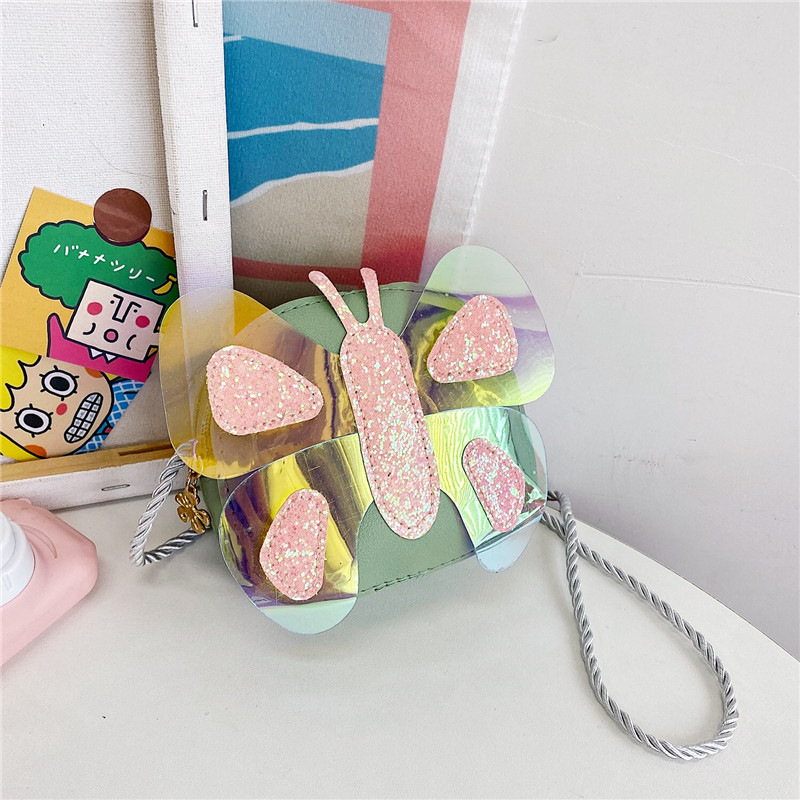 New cartoon and cute children's bag, PU single-shoulder bag, Korean-style casual crossbody bag for girls, small insect coin purse details Picture