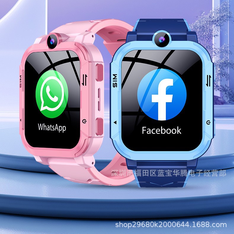 Foreign language children's smartwatch, Android wifi connection, 4G smart video, GPS camera, waterproof, multi-functional for foreign trade full figure