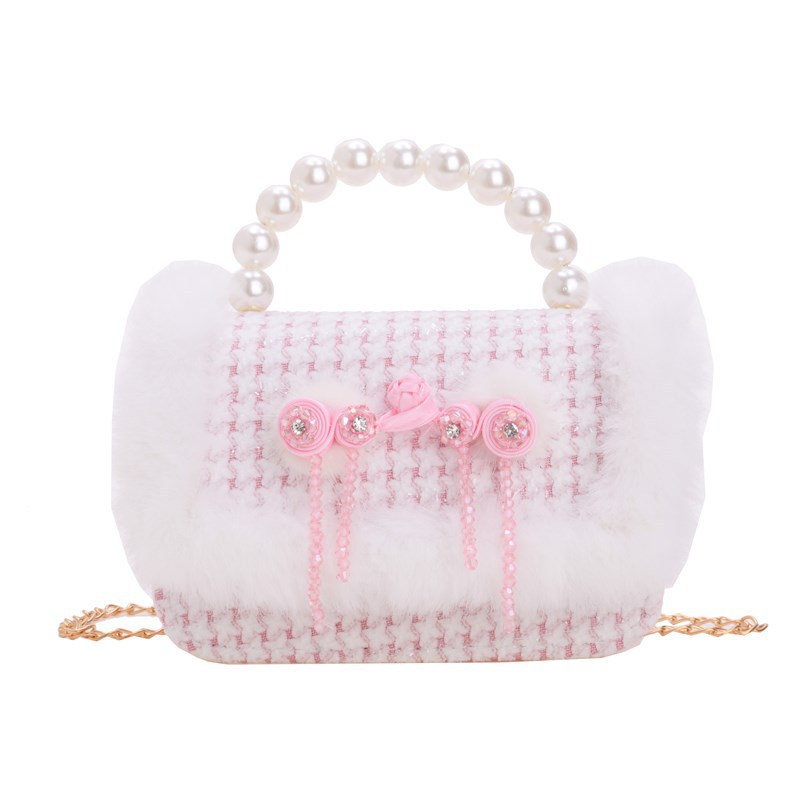 The 2025 new children's New Year bag is stylish, cute for little girls, a crossbody bag for girls, and a red New Year greeting bag for princess babies Item Picture
