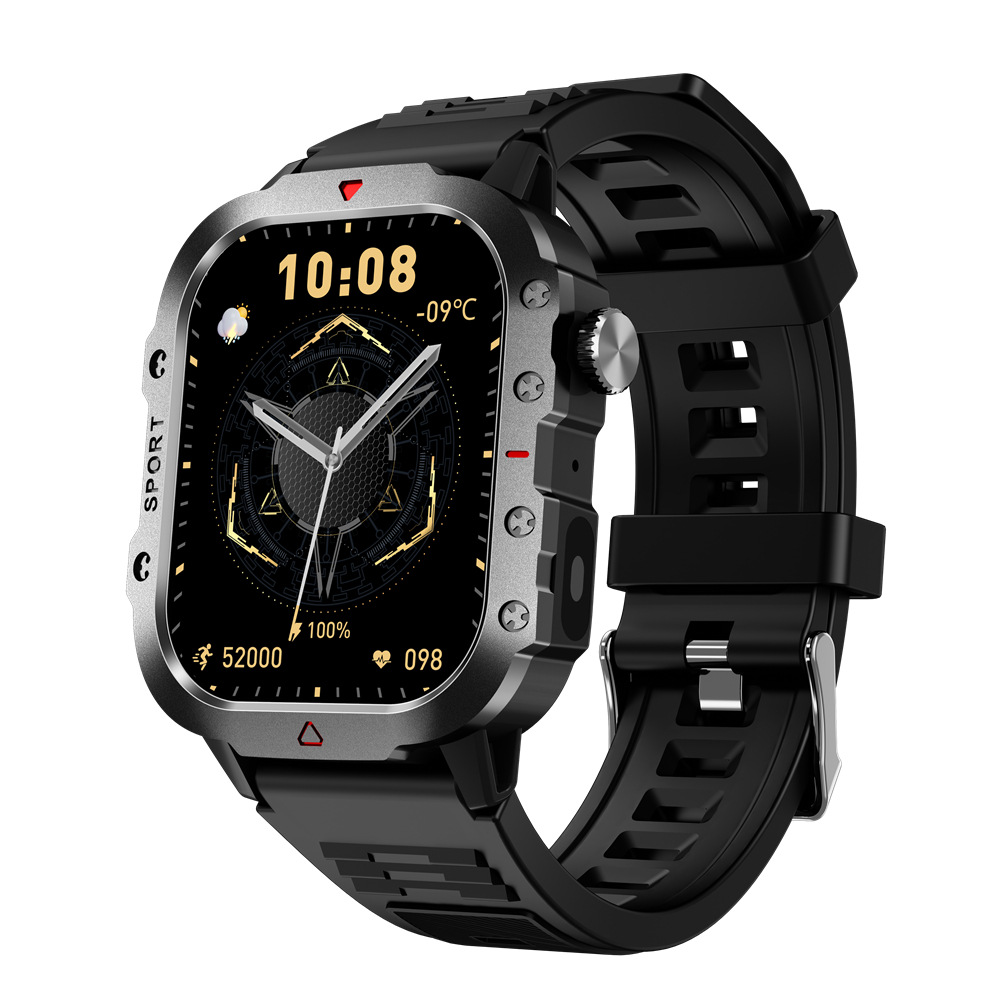 The 2025 cross-border new H11 smartwatch flashlight Bluetooth call information reminder Lingdong Island sports watch full figure