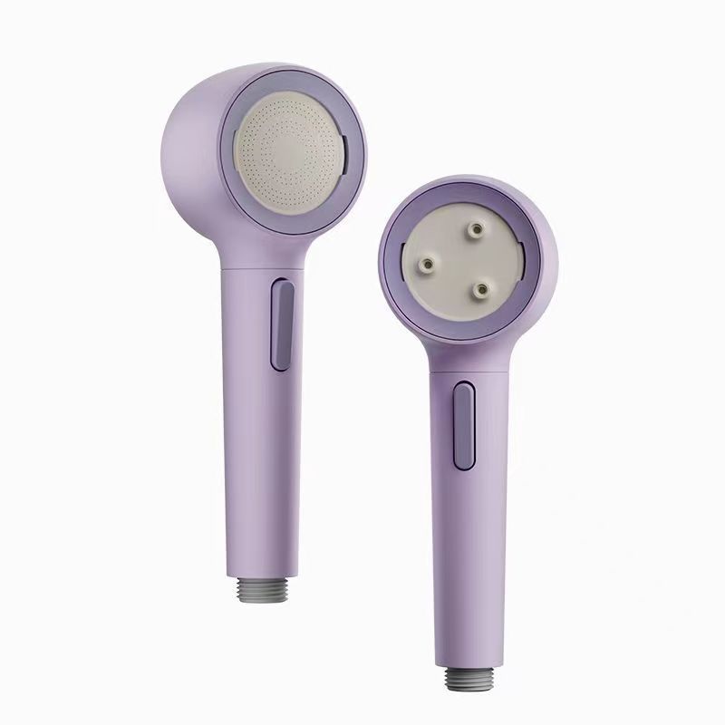 Super strong backwash pressurized shower head, household bathroom showerhead, one-button water-stop shower head Item Picture
