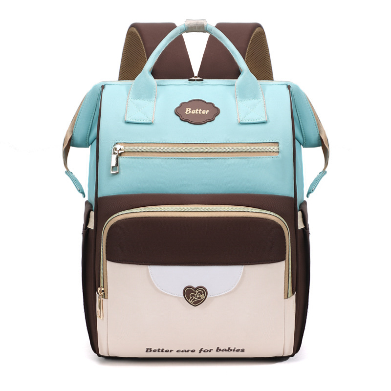New high-appearation-level mommy bag, multi-functional hand-held mother and baby bag, mom's double-shoulder insulated bag, large-capacity double-shoulder bag Item Picture