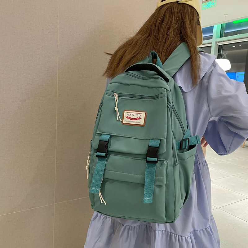 Korean version large-capacity junior high school female student 2023 new versatile forest-themed travel backpack for middle and high school students Specification drawing