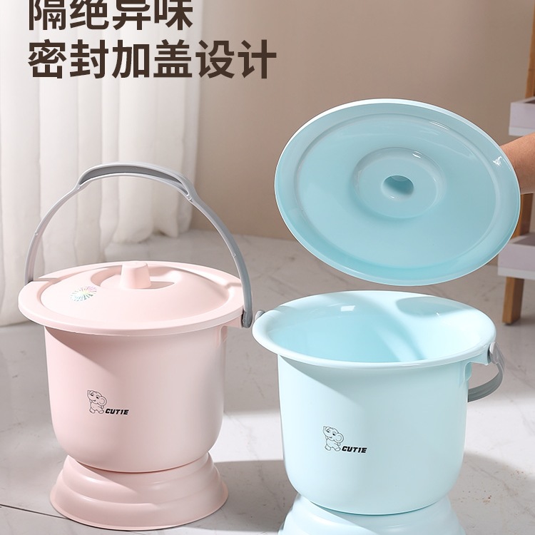 Adults, household spittoons, pregnant women, urine buckets, anti-odor, women's bedrooms, elderly urinals, urinals, urinals with LIDS, hand-held details Picture