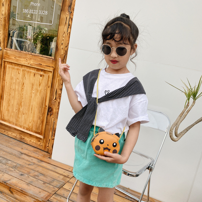 Children's mini bag for girls 2020 New Korean cartoon cute little animal single-shoulder bag for toddlers crossbody coin purse Specification drawing