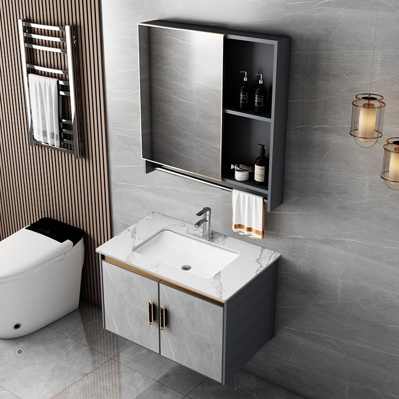 Wholesale of simple space aluminum bathroom cabinets, bathroom washbasins, integrated ceramic washbasins, washbasins and washbasins Application Scenario