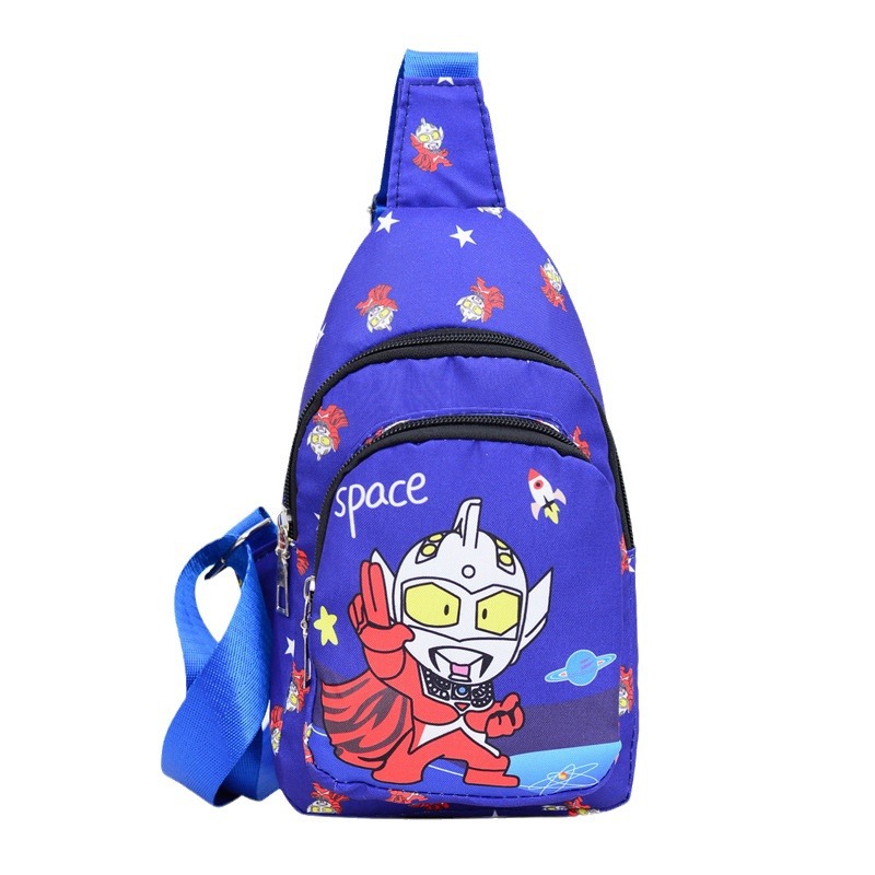New children's chest bags with trendy and cool prints, single-shoulder bags, perfect for boys' casual outings, and wholesale crossbody bags Item Picture