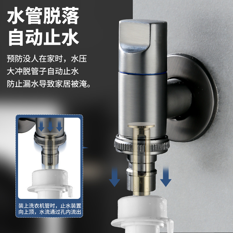 Thickened washing machine faucet automatic stop valve special 4 extended joint household automatic 46 points universal wholesale Application Scenario