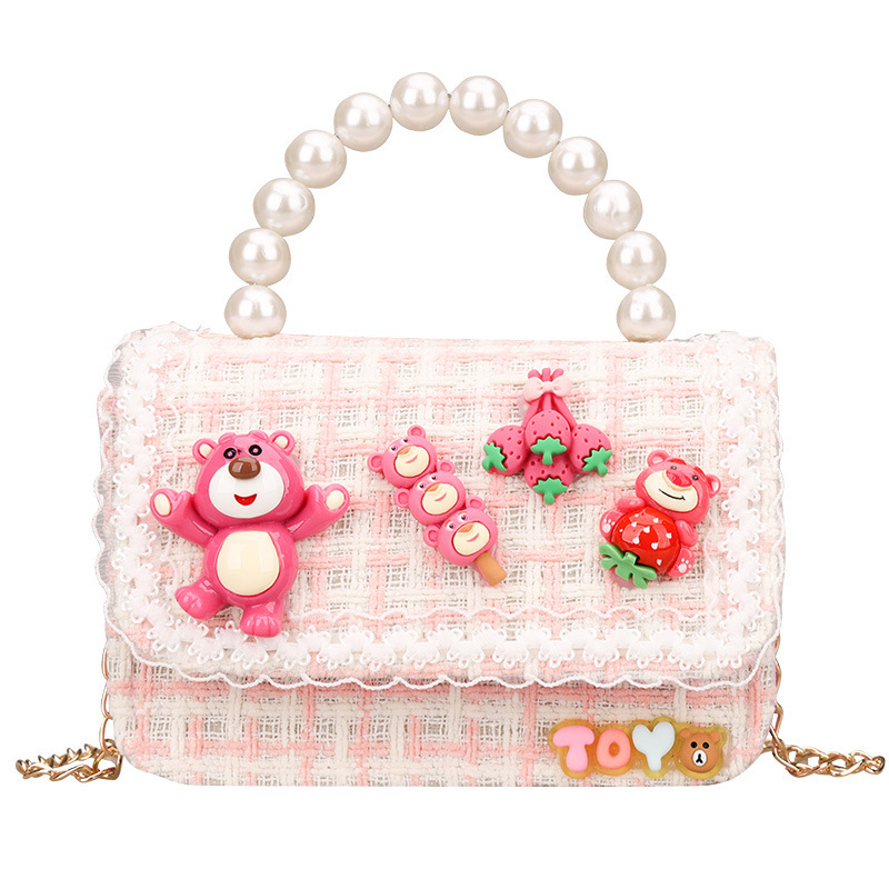 New children's handbag, girls' crossbody bag, cute princess mini coin purse, birthday gift for little girls Item Picture