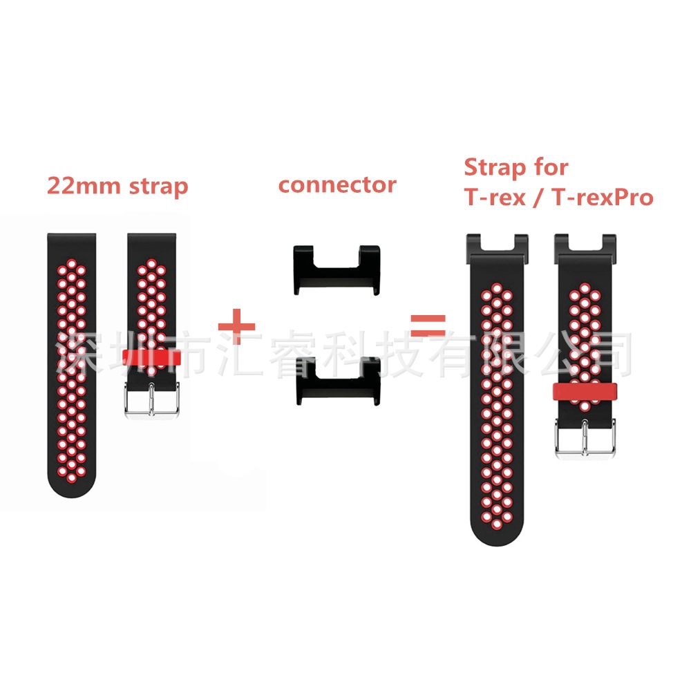 Metal connectors suitable for the 22mm strap of Huami T-rex/ T-rex pro details Picture