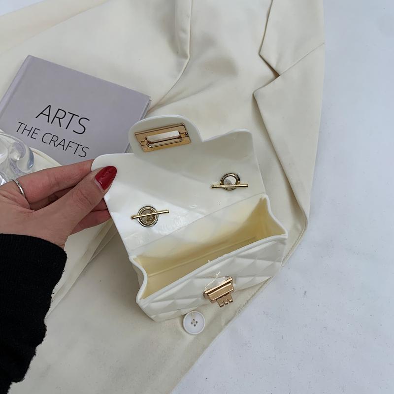 Children's bags 2021 New Style Girls' pearl Handbag, Little Chanel diamond-shaped Jelly Bag, mini single-shoulder crossbody bag Application Scenario
