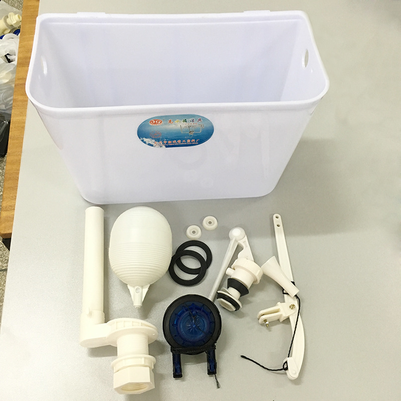 One piece of 12 sets of old-fashioned water-saving high-pressure hand-pulled water tank plastic pull rod squat toilet in Southeast Asia full figure
