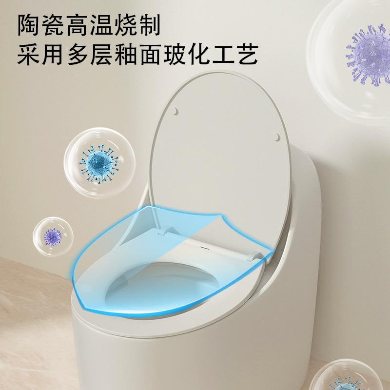 Home creative egg-shaped flush Toilet 10.0 Anti-clogging large pipe anti-odor and anti-freezing cracking siphonic water-saving toilet Specification drawing