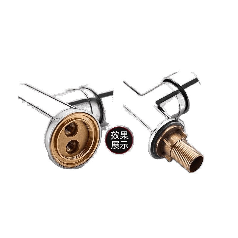 Kitchen faucet with cold and hot water in one, head water sink, washing basin, all-copper single-cooling rotating household stainless steel Item Picture
