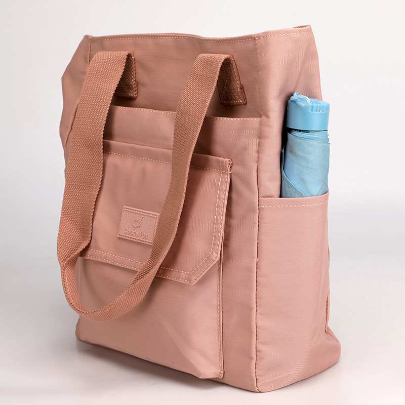 Custom-made tote bags for women, large-capacity fashionable and trendy handbags, printed LOGO nylon water-resistant single-shoulder bags Specification drawing
