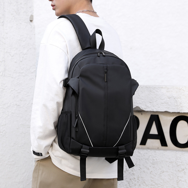 Cross-border new trendy backpacks, men's casual water-resistant travel bags, computer bags, backpacks, student schoolbags, men's bags details Picture