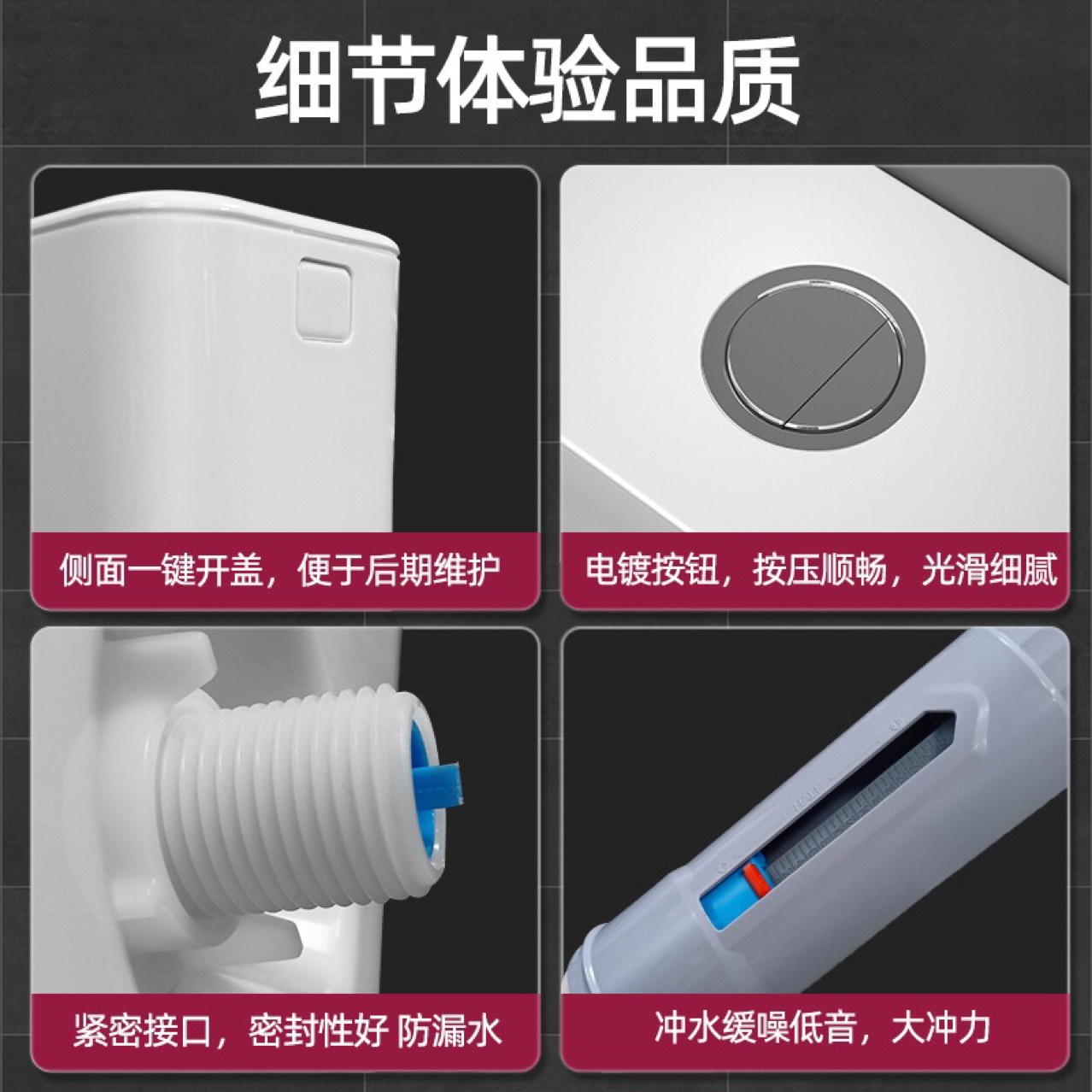 Liansu household flushing tank, bathroom squat toilet, energy-saving flushing toilet, squat toilet, squat toilet water tank, and flush toilet details Picture